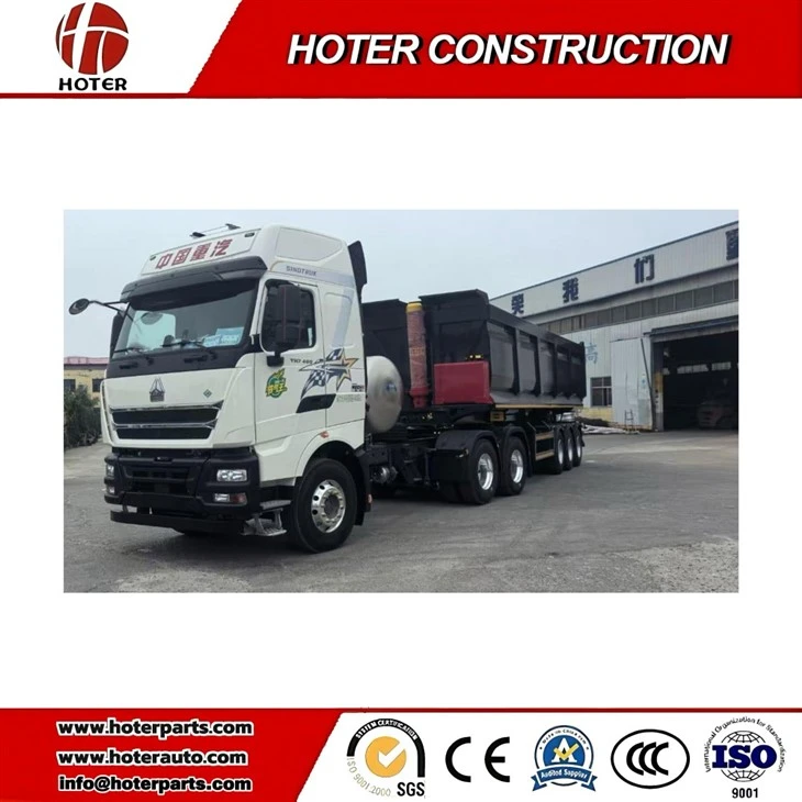 Tipper trailer side view